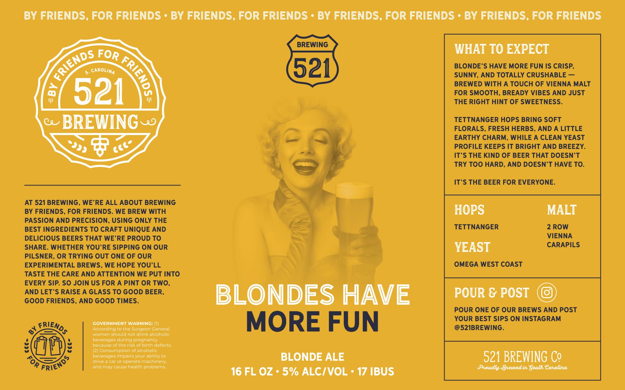 Blondes Have More Fun — design