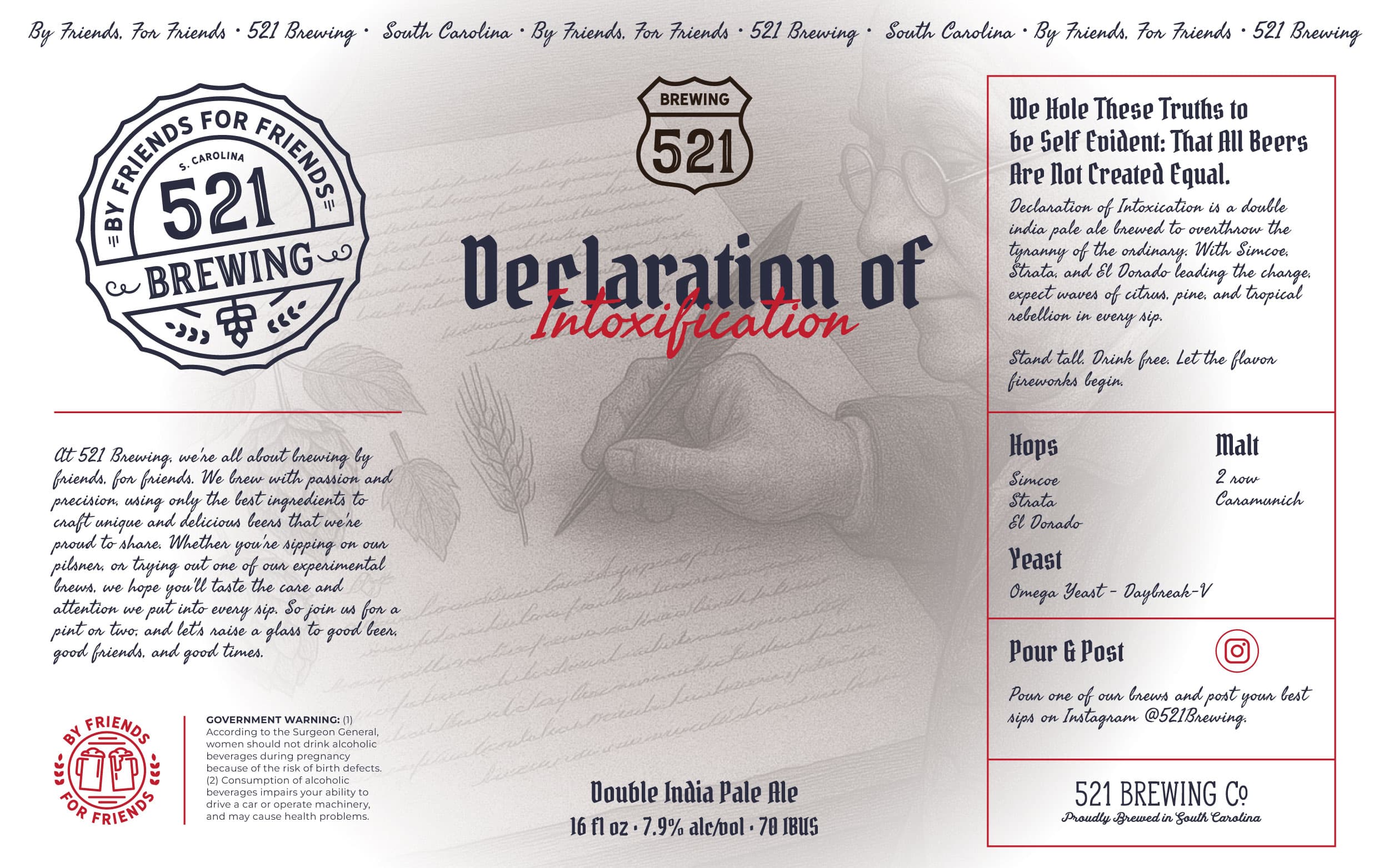 Declaration of Intoxification — design